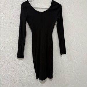 H&M Classic Black Long Sleeve Dress